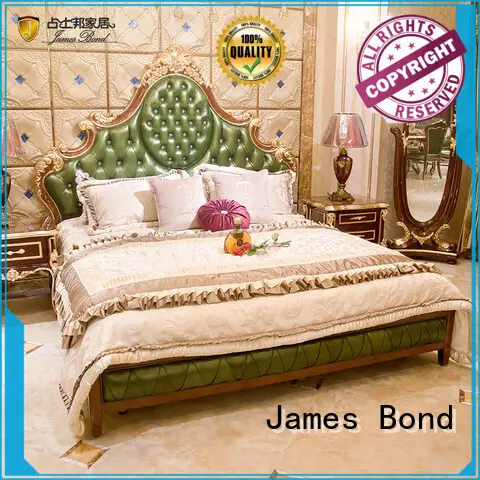 James Bond luxury king size bedroom sets wholesale for villa 1