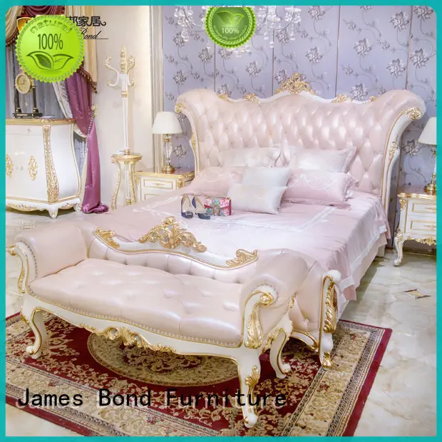 James Bond luxury bedroom furniture sets factory for apartment 1