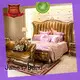 solid wood classic bed factory price for hotel 1