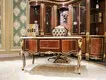 James Bond classical coffee table furniture 14k gold and solid wood with piano resin paint A tank barrels D2805 2