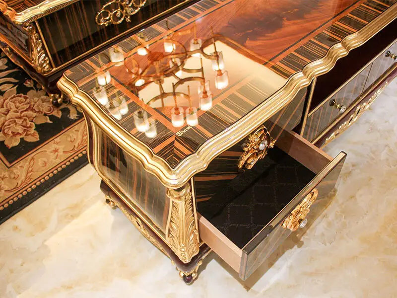 Custom tv stand with cabinet doors pure supply for hotel 4