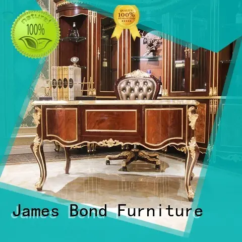 เฟอร์นิเจอร์โต๊ะกาแฟคลาสสิกของ James Bond ทองคำ 14k และไม้เนื้อแข็งพร้อมสีเรซินเปียโน ถังถัง D2802 1