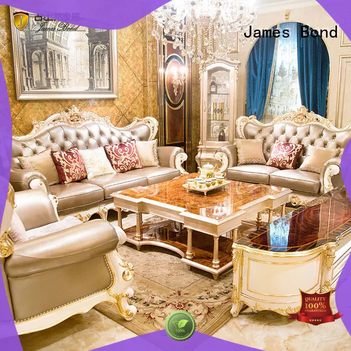James Bond modern leather chesterfield sofa directly sale for restaurant 1