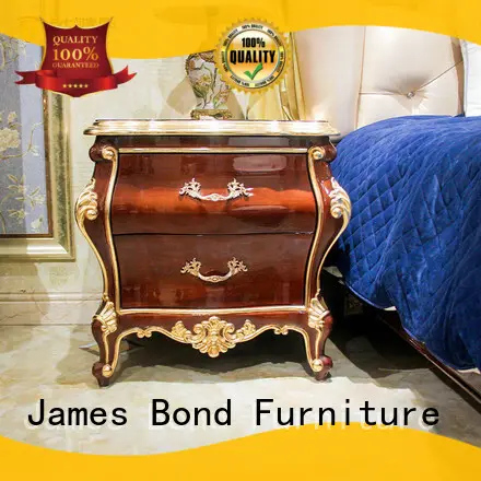 Table de chevet traditionnelle de luxe James Bond en gros pour villa 1