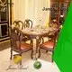 Fabricante de diseños de mesas de comedor clásicas de madera maciza James Bond para villa 1
