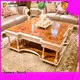 Mesa de centro clásica de madera maciza f008 al por mayor para el hogar 1