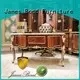 James Bond classical coffee table furniture 14k gold and solid wood with piano resin paint A tank barrels D2805 1