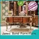 James Bond classical coffee table furniture 14k gold and solid wood with piano resin paint A tank barrels D2806 1