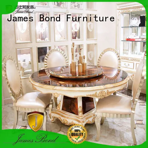 James Bond solid wood traditional wood dining table supplier for villa 1