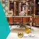 James Bond classical coffee table furniture 14k gold and solid wood with piano resin paint A tank barrels D2807 1