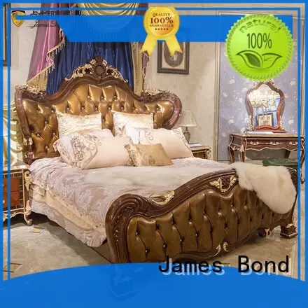James Bond brownwhite traditional bedroom furniture sets factory for home 1