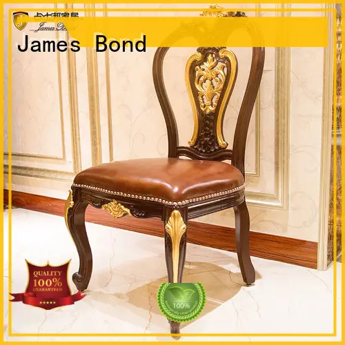 Fabricant de chaises de salle à manger en cuir de vache de mode James Bond pour la maison 1