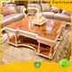 New small coffee table with chairs wood factory for restaurant 1