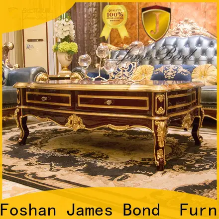 Fournisseurs de table basse en marbre italien blanc James Bond pour hôtel 1