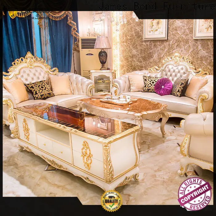 James Bond Latest traditional upholstered sofas factory for hotel 1
