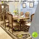 James Bond wood legacy dining room set manufacturers for villa 1