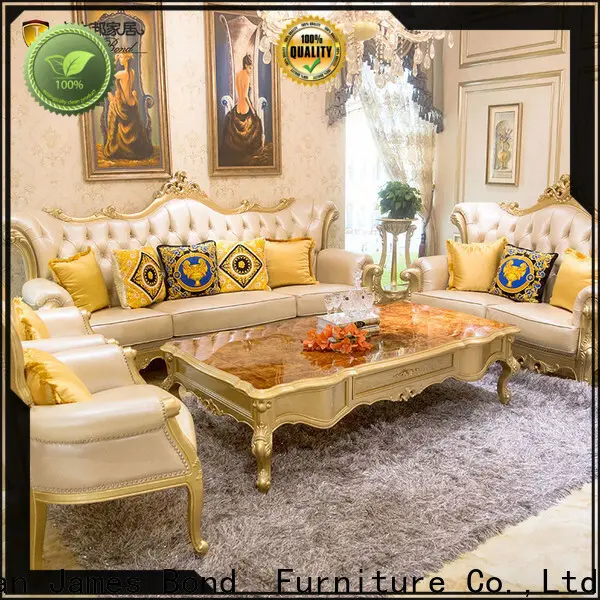 James Bond a2810 traditional tufted leather sofa factory for restaurant 1