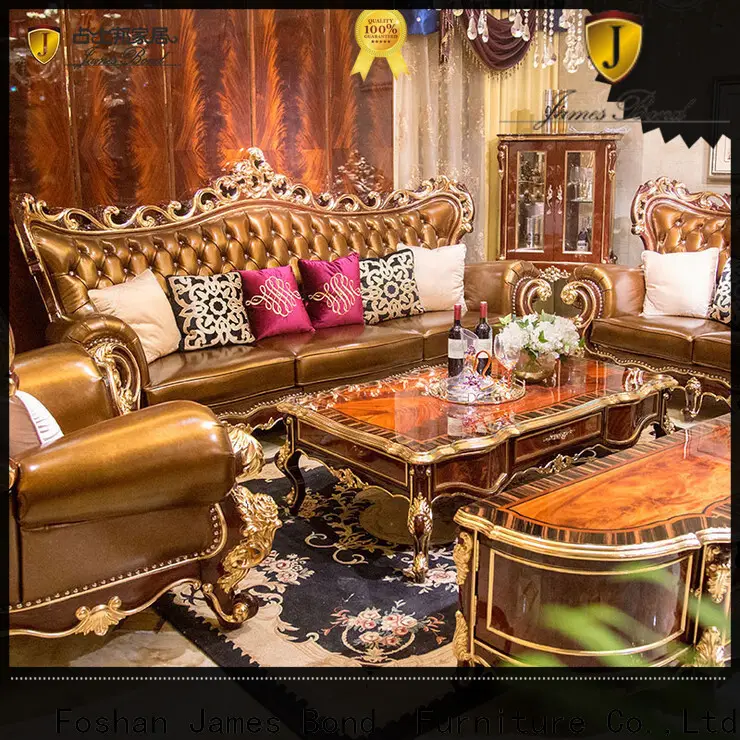 Nuevo sofá tradicional de cuero blanco jf508 empresa para iglesia 1