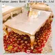 Table basse en verre en forme de rein, fourniture en or pour la maison 1