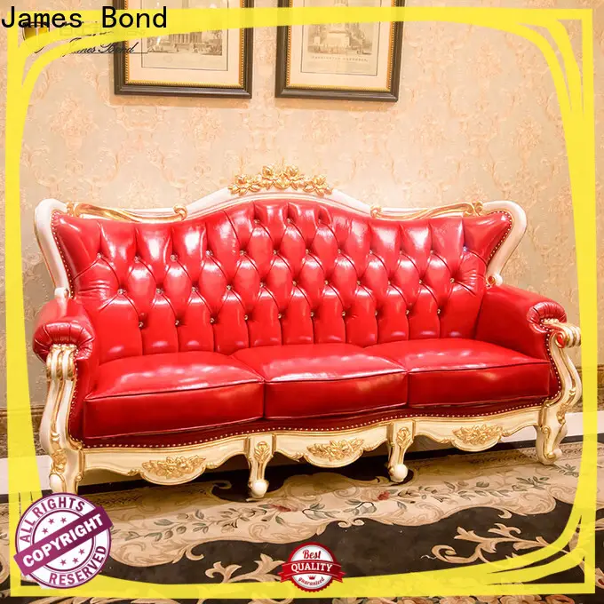 James Bond High-quality traditional leather sofas furniture company for hotel 1