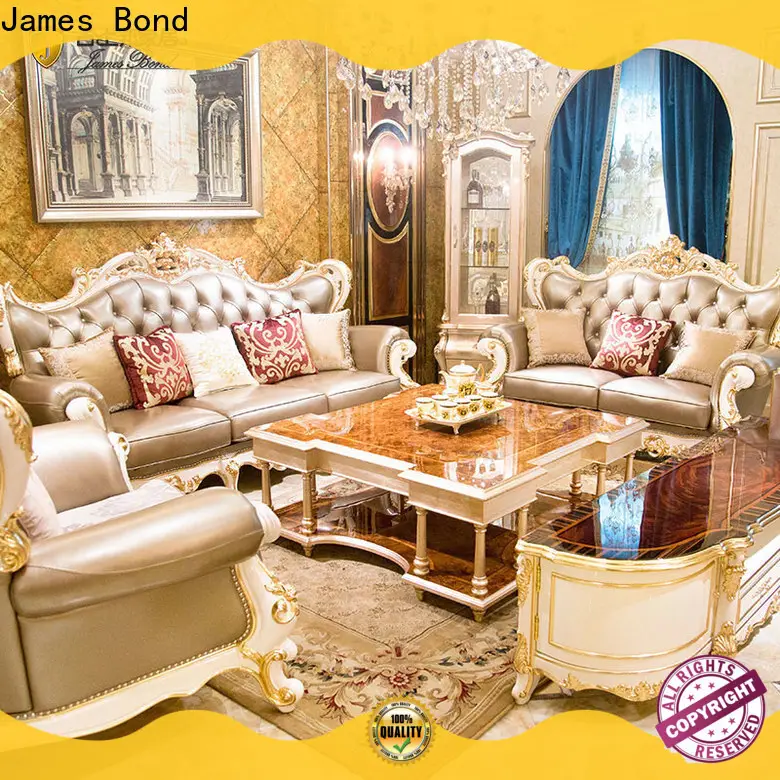 James Bond Latest classic leather sofa set suppliers for hotel 1