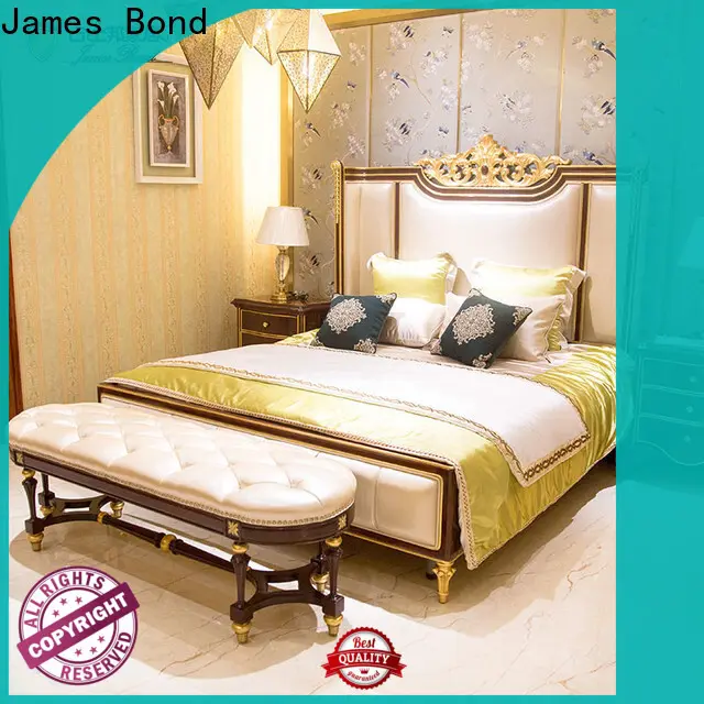 Nhà sản xuất bộ phòng ngủ da Ý James Bond jf515 cho căn hộ 1