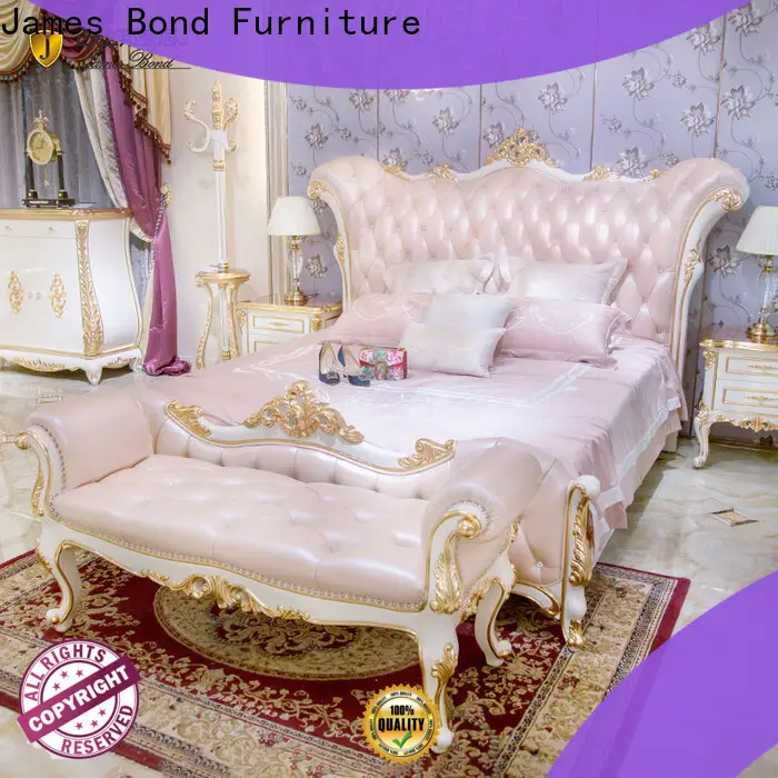 James Bond brownwhite cherrywood bed for business for apartment 1