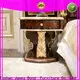 James Bond Wholesale simple white bedside table supply for hotel 1