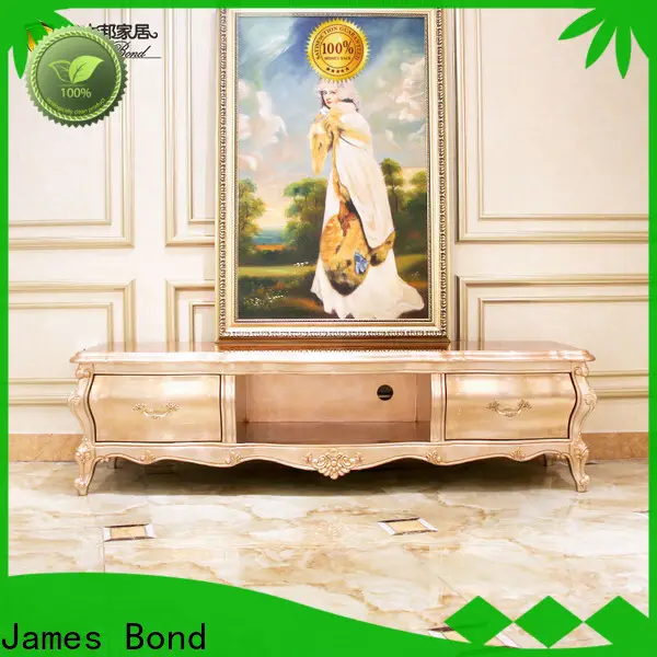 James Bond High-quality white tv cabinet with doors factory for hotel 1