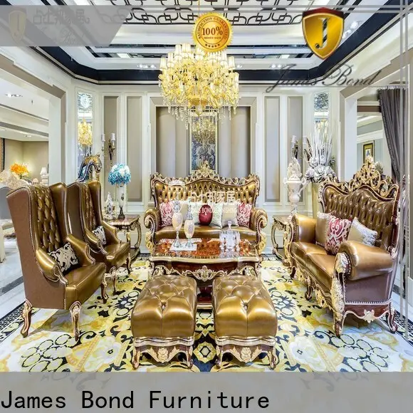 Best classic leather sofa set brown manufacturers for hotel 1