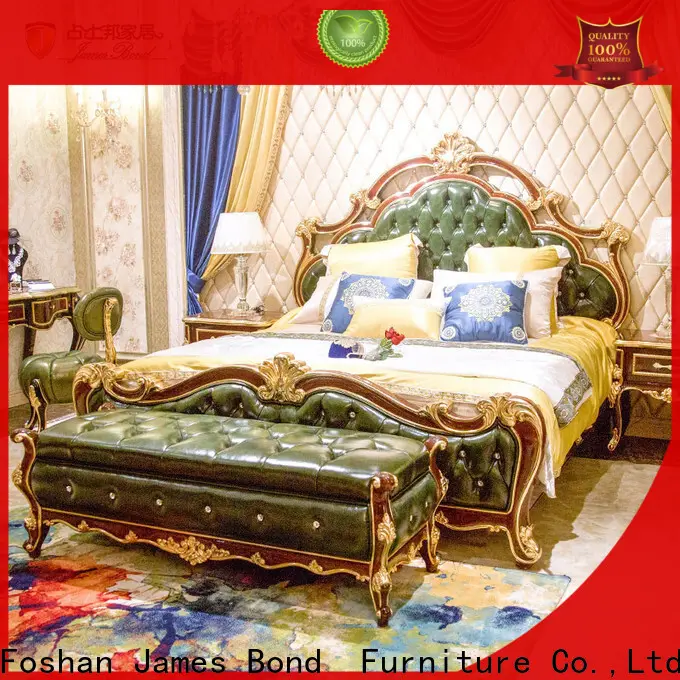 James Bond velvet luxury king size bed company for home 1