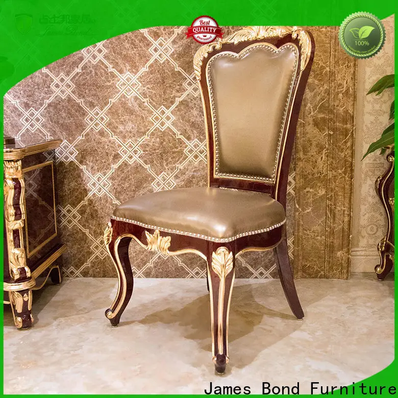 โรงงานเก้าอี้รับประทานอาหารไม้โอ๊คทองรอยัลเจมส์บอนด์สำหรับร้านอาหาร 1