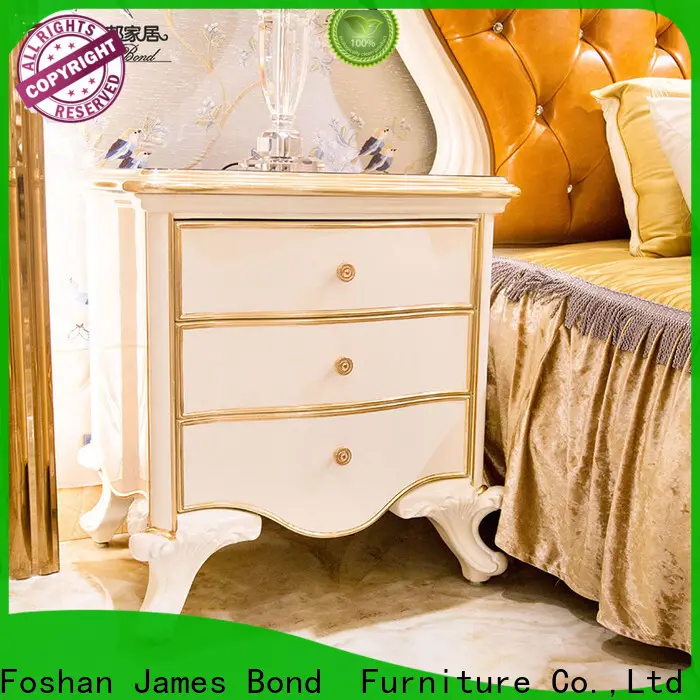 James Bond jp651（white） 4 drawer bedside table manufacturers for hotel 1