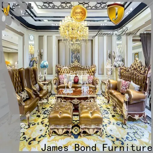 James Bond Latest traditional brown sofa supply for hotel 1
