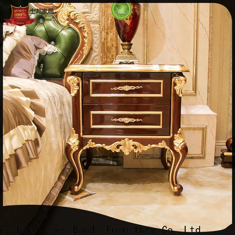 James Bond jp615（golden） french black bedside table suppliers for hotel 1
