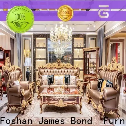 James Bond a2821 traditional black leather sofa company for church 1