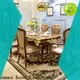James Bond Custom italian glass dining table supply for hotel 1