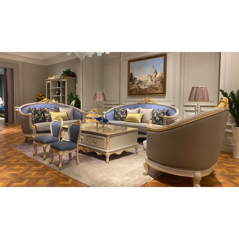 European furniture hand carved classic sofa set DS-311 1
