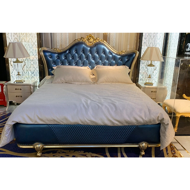 Classic bedroom set hand carved classic bed H-950a 1