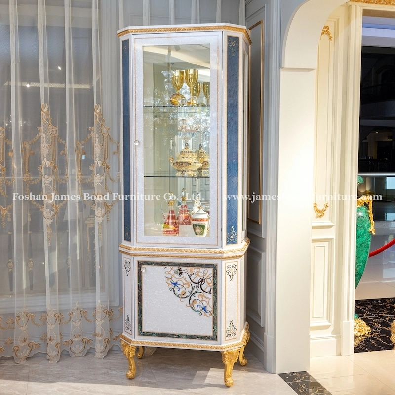 Armoire à vin de luxe en bois sculpté à la main - Meubles James Bond 1