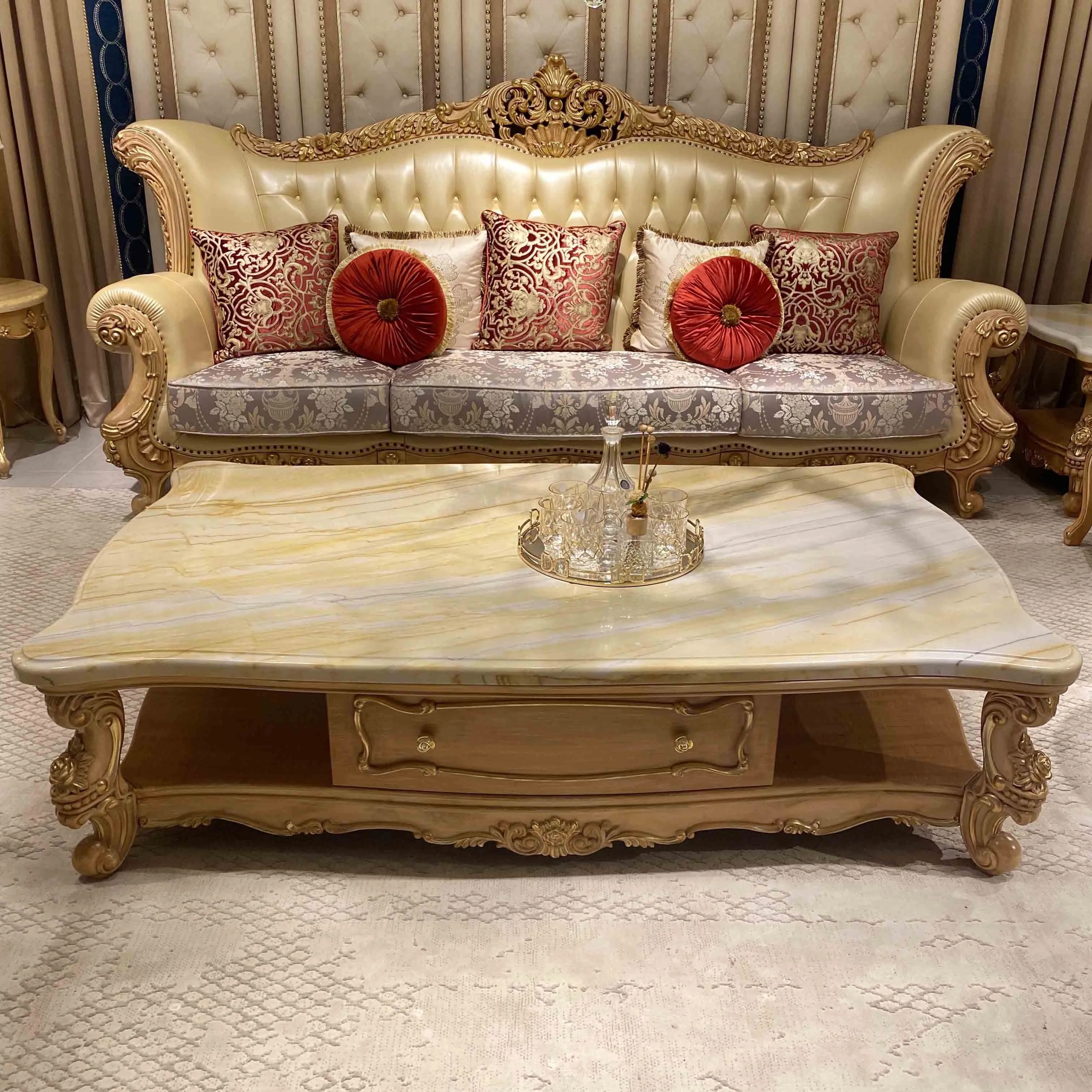 Classical Interior Marble classic coffee table R-3313a-1 1