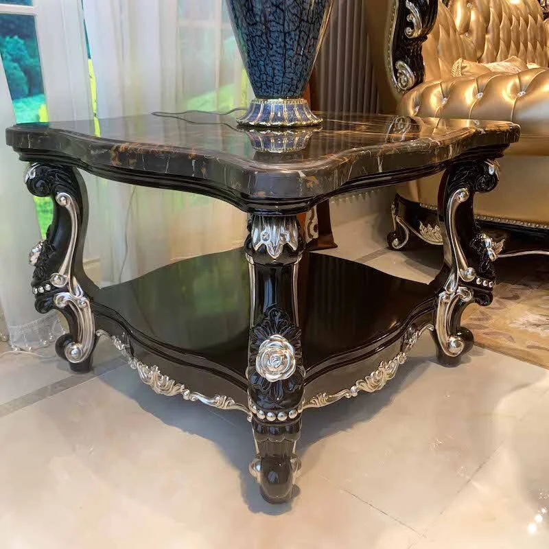 Handmade Italian furniture marble classic side coffee table 1