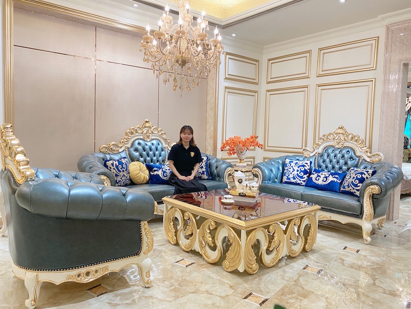 New Classic Furniture Hand Carved Classic Sofa Set