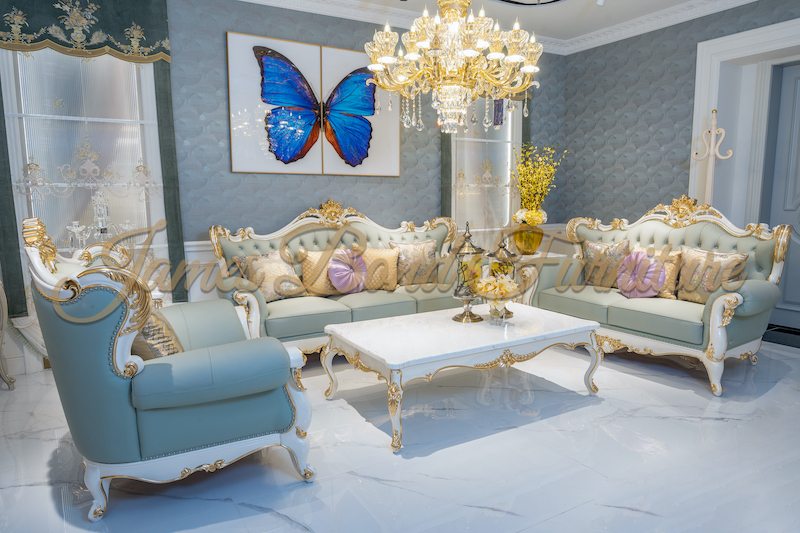 Best Quality Classic Furniture Design Luxury Marble Sofa Set Factory 1
