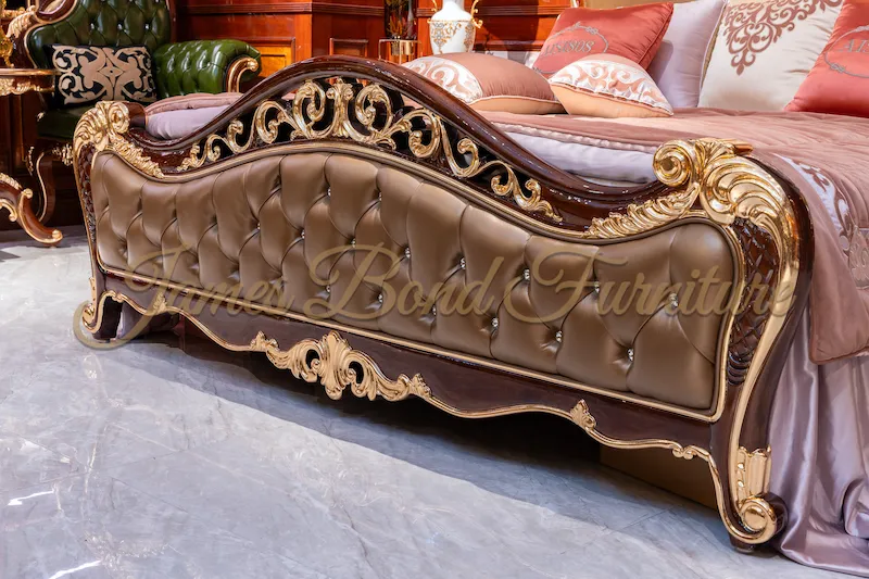 James Bond Furniture Luxury King Size Bedroom Sets Manufacturer 4