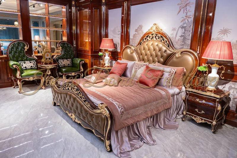 James Bond Furniture Luxury King Size Bedroom Sets Manufacturer 2