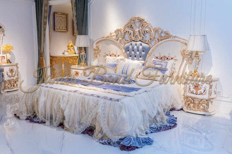 Best Classic Rococo Bed Set Factory Price-James Bond Furniture 1
