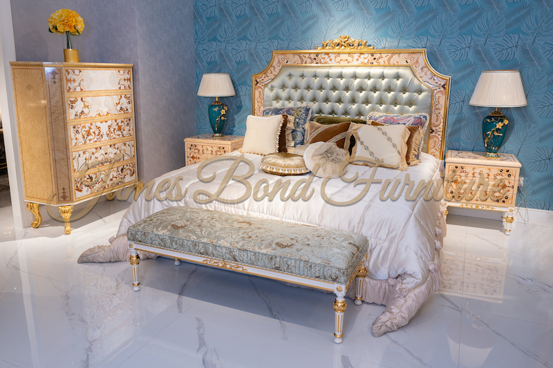 Luxury Classic Bed With Pure Copper Carving Decoration 1