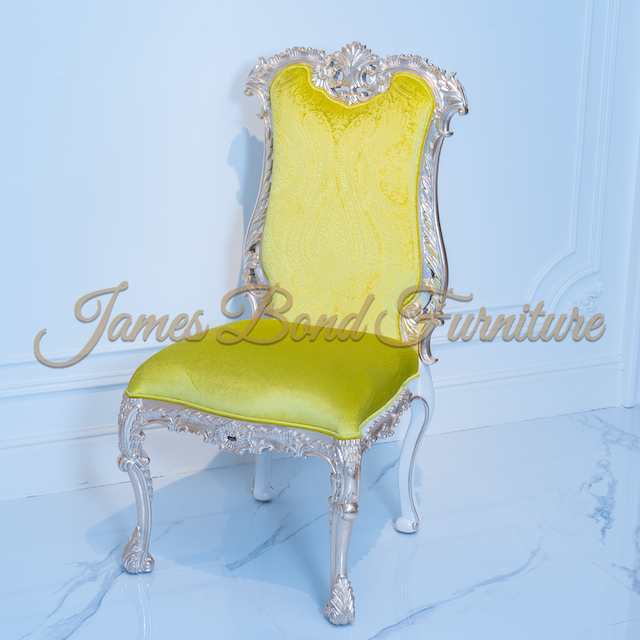 Classic Dining Chairs Solid Wood Champagne-James Bond Furniture 1