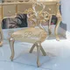 Classic Makeup Table Factory Mahogany Solid Wood/ Black Walnut Veneer/ Pure Copper Plated 24K Gold/ Gold Leaf/ 3D Piano Painting 5